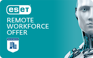 Нове комплексне рішення. Всебічний захист за допомогою ESET Remote Workforce Offer від компанії ESET.